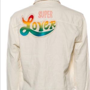 Mother Super Lover Long Sleeve Button up  Top Size Large